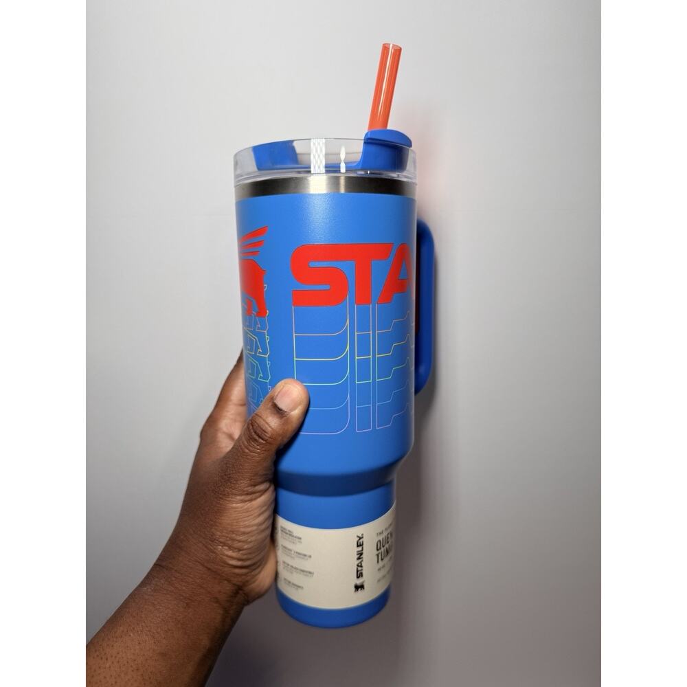 Stanley 2024 Reverb Collection NEON AZURE BLUE 40oz H2.O Quencher Tumbler BNWT - Picture 3 of 6